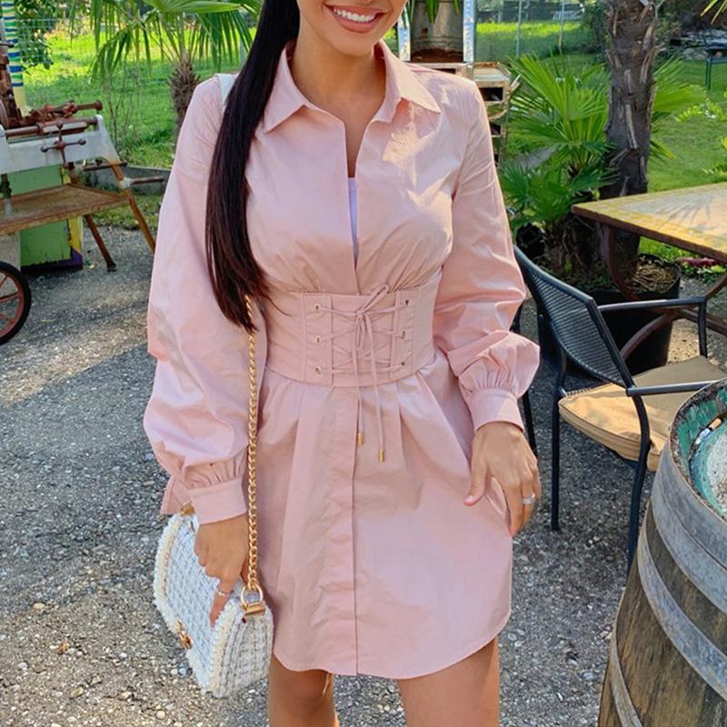Vestido Chemise Serèna — Branco Marfim