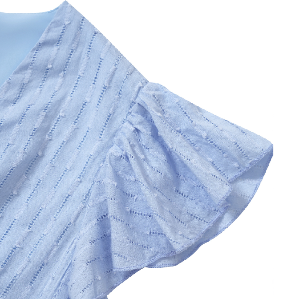 Vestido Midi Serèna — Azul Pérola
