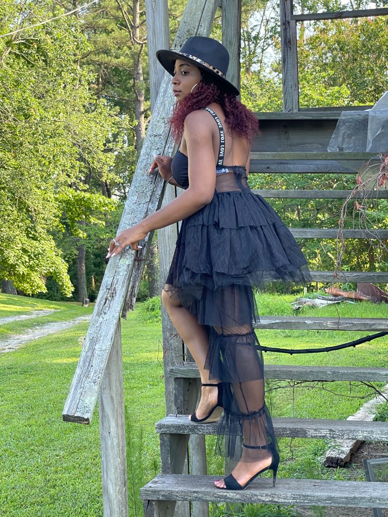 Vestido Serèna Preto — Renda Noturna