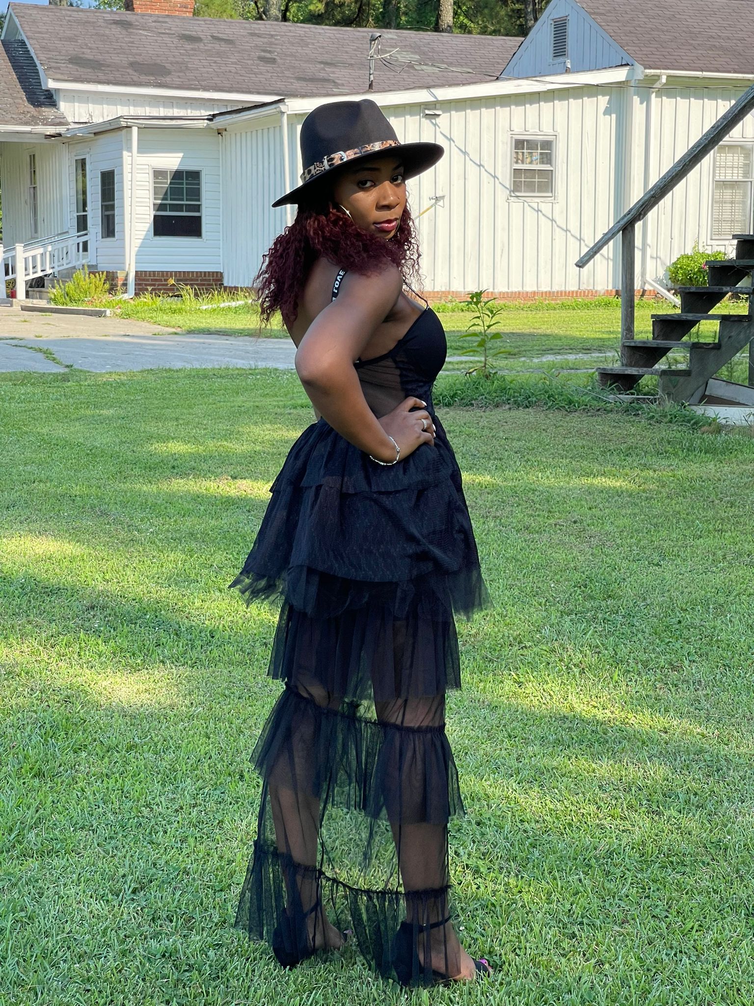 Vestido Serèna Preto — Renda Noturna