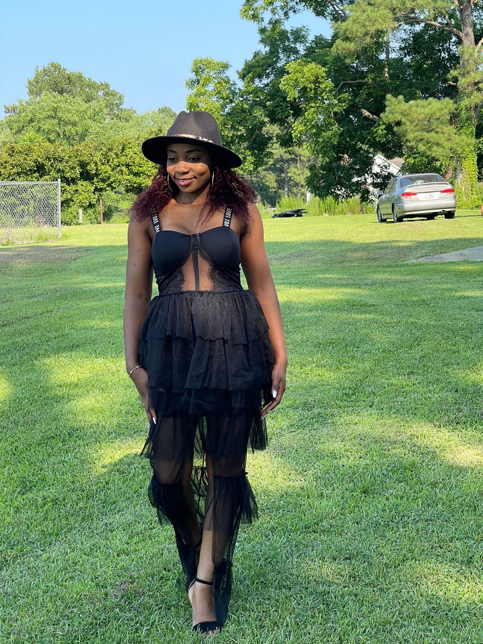 Vestido Serèna Preto — Renda Noturna